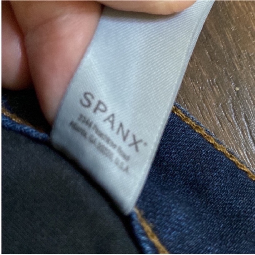 SPANX Spanx Jeans The Slim X Skinny Stretch Denim Jeans Dark Wash size 27 - Picture 7 of 11